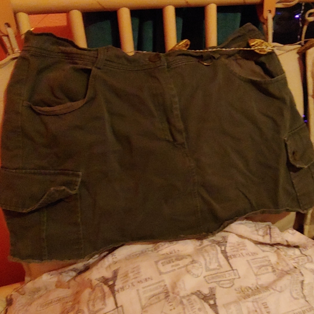Green Mini Skirt